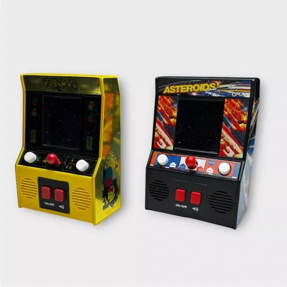 2020 Pac-Man Mini Arcade 2017 Asteroids Video Game Bandai Namco #09530 #09542 - Picture 2 of 8